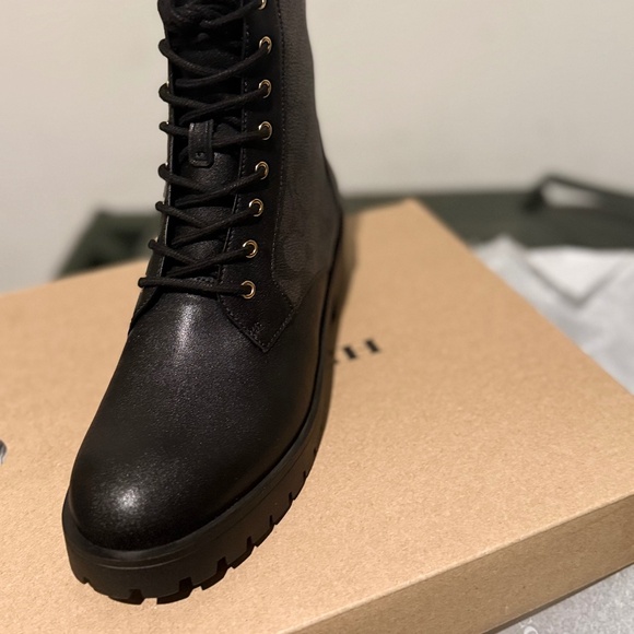 New Coach Lyra Bootie In Signature Canvas COLOR: BLACK/CHARCOAL - Picture 4 of 6